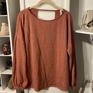 mts pink long sleeve top size small/medium